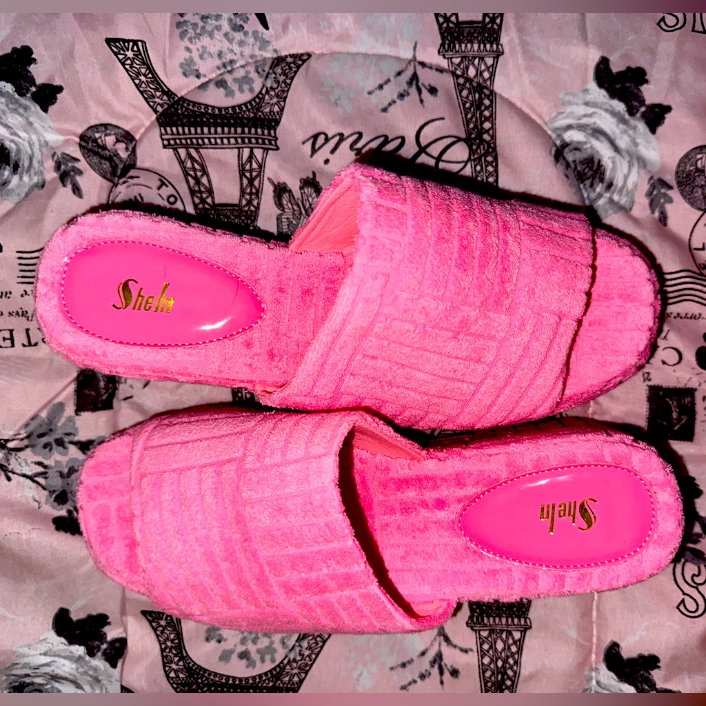 Pink Wedge Sandals